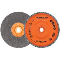 Walter Technologies Pour Surface 07U501 Brosse coupe de finition Blendex U, 5" dia., Grain Fin, Carbure de silicium