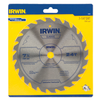 Irwin 15130 Contractor Saw Blades - Classic Series Saw Blades, 7-1/4", 24 Teeth, Wood Use