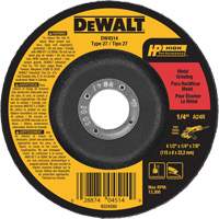 DEWALT DW4514 High Performance Metal Grinding Wheel, 4-1/2" x 1/4", 7/8" Arbor, Aluminum Oxide, Type 27