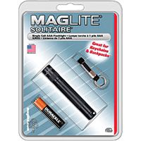 Maglite K3A016 Lampes de poche Solitaire, Incandescente, 2 lumens, Piles AAA