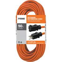 Outdoor Vinyl Extension Cord, SJTW, 14/3 AWG, 15 A, 50'  XA714 | TENAQUIP