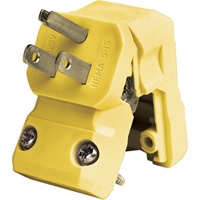 Leviton 5256-VA Commercial Grade Straight Blade Plug, Nylon, 15 A, 125 V