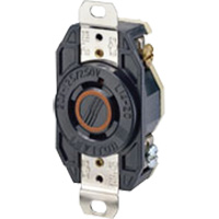 Leviton 2410 Prise encastr&eacute;e mise &agrave; la terre simple &agrave; trois bornes et quatre fils