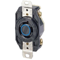 Leviton 2420 Prise encastr&eacute;e mise &agrave; la terre simple &agrave; trois bornes et quatre fils