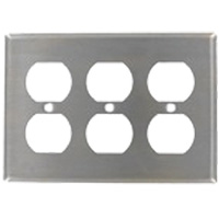 Leviton 84030-40 Triple Duplex Wallplate