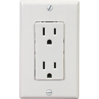 Leviton 5325-W Decora&reg; Side-Wired & Quickwire Duplex Receptacle