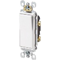 Leviton 5601-P2W Interrupteur berceau doux Decora avec basculement unipolaire