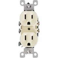 Leviton 5320-ICP Prises Doubles &agrave; C&acirc;blage Lat&eacute;ral & Quickwire NEMA 5-1R