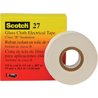3M 27-3/4X66-1IN Scotch&reg; 27 Glass Cloth Electrical Tape, 19 mm (3/4") W x 20 m (66') L