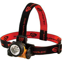 Streamlight 61052 Septor&reg; Headlamp Flashlight, LED, 120 Lumens, 3.5 Hrs. Run Time, AAA Batteries