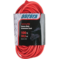 Outdoor Vinyl Extension Cord, SJTW, 14/3 AWG, 13 A, 3 Outlet(s), 100' XC490 | TENAQUIP