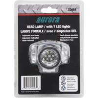Outils Aurora XC658 Lampe frontale, DEL, 28 lumens, 20 hres de fonctionnement, piles AAA