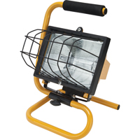 Portable Work Light, Halogen, 500 W, 8000 Lumens, Steel Housing XC949 | TENAQUIP