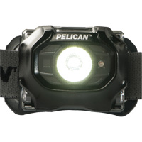 Pelican 027500-0102-110 2750 Headlamp, LED, 259 Lumens, 2.3 Hrs. Run Time, AAA Batteries
