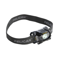 Pelican 027550-0103-110 2755 Headlamp, LED, 72 Lumens, 6 Hrs. Run Time, AAA Batteries