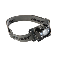 Pelican 027650-0103-110 2765 Headlamp, LED, 155 Lumens, 6.25 Hrs. Run Time, AAA Batteries