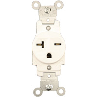 Leviton 5821-W Commercial Grade Straight Blade Outlet