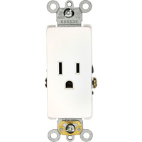 Leviton 16241-W Straight Blade Receptacle Outlet
