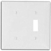 Leviton 80706-W Combinaison plaque murale vide et basculeur