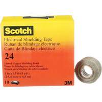 3M 24-1X15 Scotch&reg; Electrical Shielding Tape, 25.4 mm (1") x 4.6 m (15'), Black, 16 mils