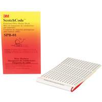 3M SPB-01 ScotchCode Pre-Printed Wire Marker Book