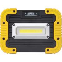 Nortech 9800Y Portable Work Light, LED, 10 W, 1000 Lumens, Plastic Housing