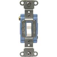 Leviton 18203-W Commutateur &agrave; bascule &agrave; trois r&eacute;glages de calibre industriel