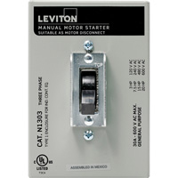 Leviton N1303-DS Manual Motor Controller