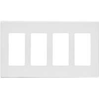 Leviton 80312-SW Plaque murale sans vis Decora