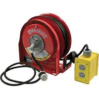 Reelcraft L 3030 123 7Q 3000 Compact Premium Duty Cord Reel, 30', SJTO, 12 Gauge, 20 A