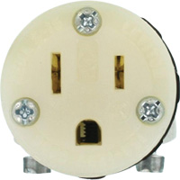 Hospital Grade Extension Plug Connector, 5-15R, Nylon  XI198 | TENAQUIP