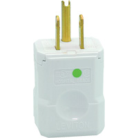 Leviton 8256-V Hospital Grade Extension Plug, Nylon, 15 A, 125 V