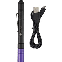 Streamlight 66148 Lampe stylo UV avec port de recharge micro USB Stylus Pro, DEL, Corps en Aluminium, piles Rechargeable, Compris