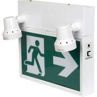 Running Man Sign with Security Lights, LED, Battery Operated/Hardwired, 12-1/10" L x 11" W, Pictogram XI790 | TENAQUIP