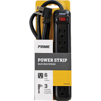 Prime PB922009 Bloc multiprise, 6 Prise(s), 3', 15 A, 1875 W, 125 V