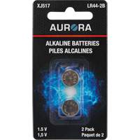 Aurora Tools XJ517 LR44 Alkaline Batteries, 1.5 V