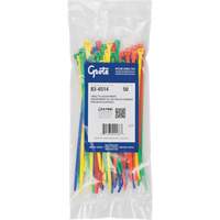  XJ558 Nylon Cable Ties, 8" Long, 50 lbs. Tensile Strength