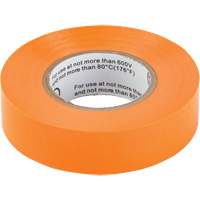 Outils Aurora XJ564 Ruban isolant, 3/4" x 18 m (60'), Orange, 7 mils