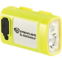 Streamlight 61631 SL-SIDESADDLE&reg; USB Hardhat & Helmet Light, LED, 350/320/400 Lumens, 6.25/7/5 Hrs. Run Time, Rechargeable Batteries