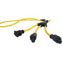 Outils Aurora XJ628 Adaptateur d'alimentation de style W, Ext&eacute;rieur, STOW, AWG 12/3, 15 A, 3 prise(s), 2'