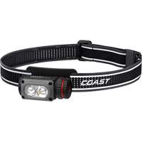 Coast 31475 Lampe frontale COAST WPH10R &agrave; deux couleurs avec aimant et agrafe, DEL, 500 lumens, 3,25 hres de fonctionnement, piles Rechargeable