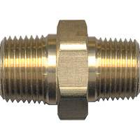 Fairview Fittings 122-BA Reducing Hex Nipple, Brass, 1/4" x 1/8", NPT x NPT