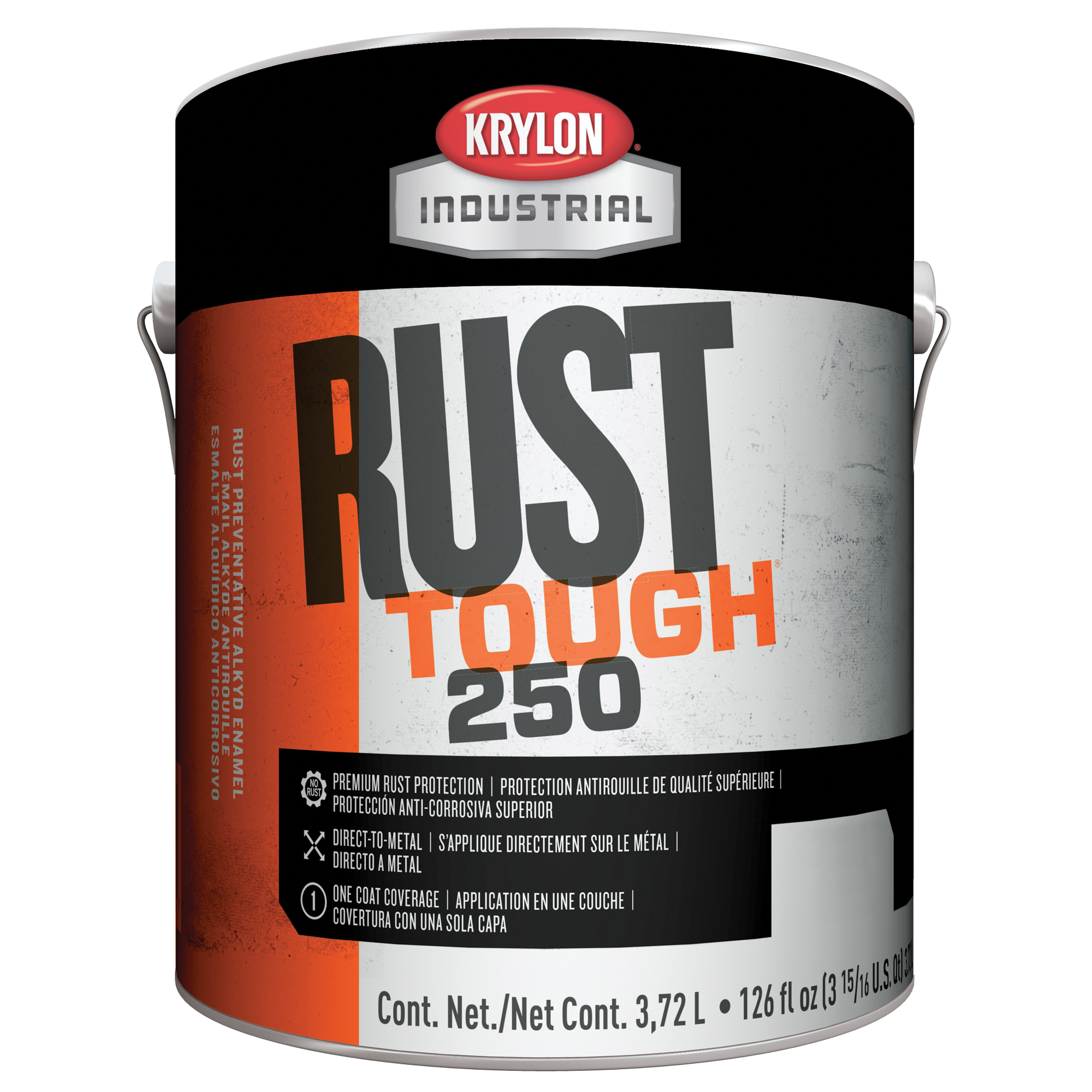 KRYLON INDUSTRIAL Rust Tough® 250 Acrylic Alkyd Enamel, Blue, Gloss