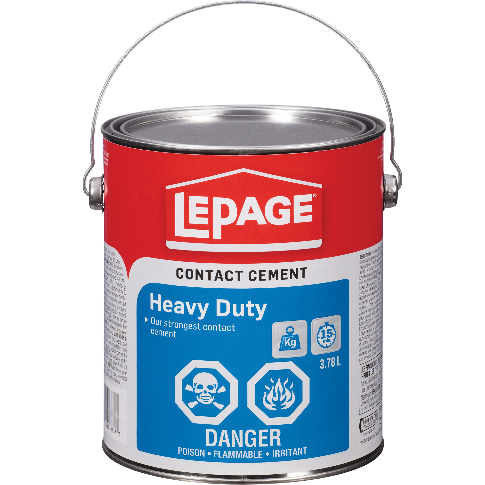 Lepage 1504629 HeavyDuty Contact Cement, Gallon, 3.8 L