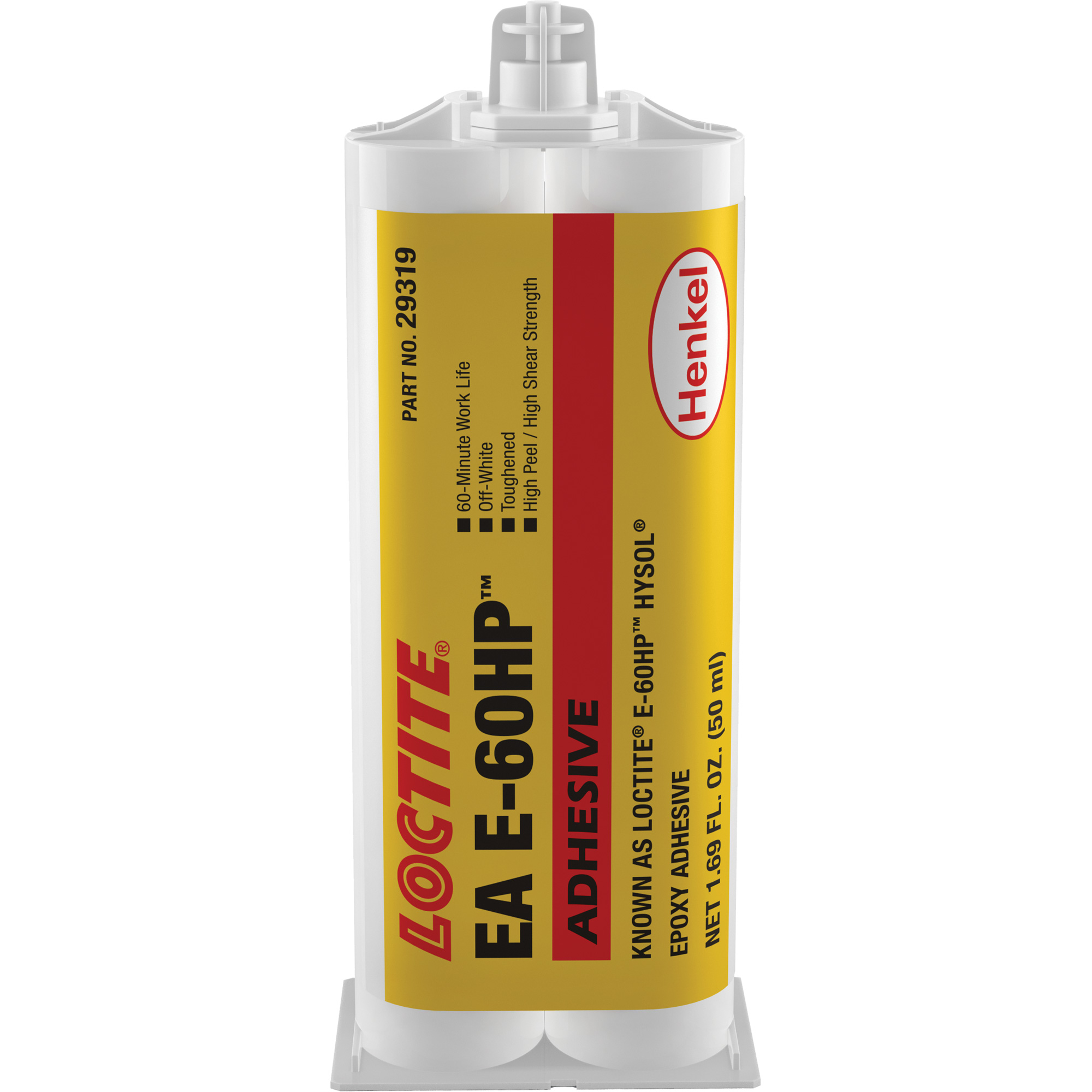 LOCTITE E60HP Hysol® Epoxy Adhesive, 50 ml, Dual Cartridge, TwoPart