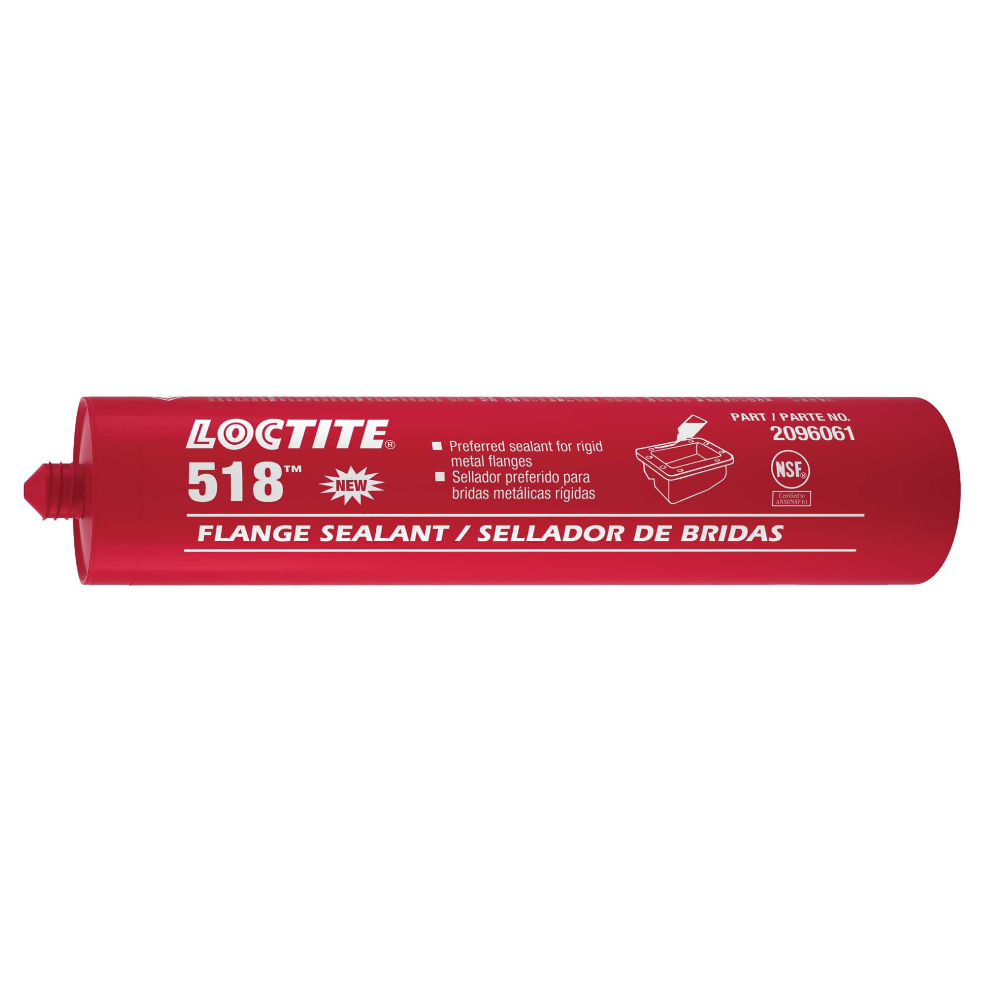 LOCTITE 518 Flange Sealant, Cartridge, Red AF215 ( 2096061) Shop Gasket Sealant TENAQUIP