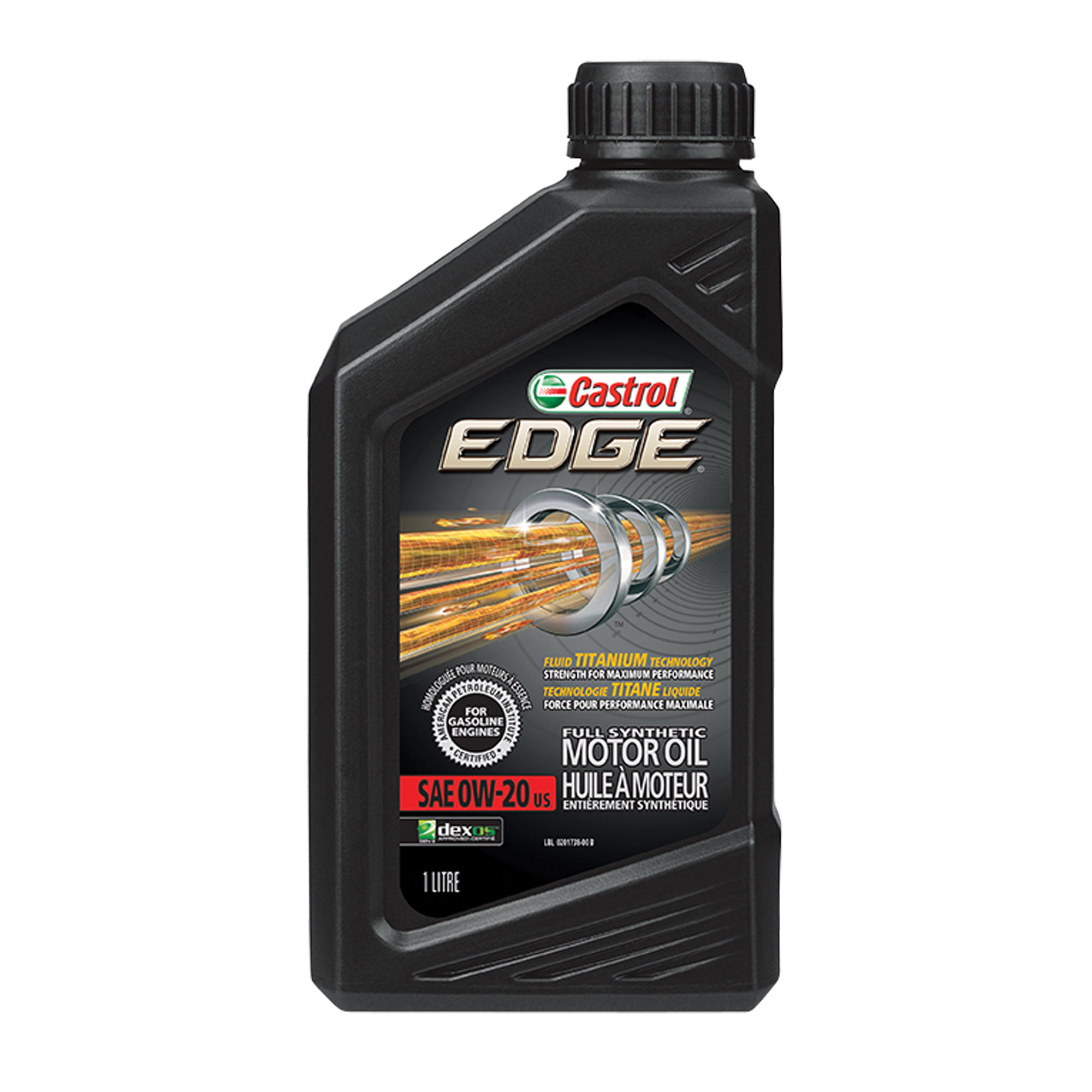 Castrol 0201738 EDGE® FTT 0W20 Motor Oil, 1 L, Bottle