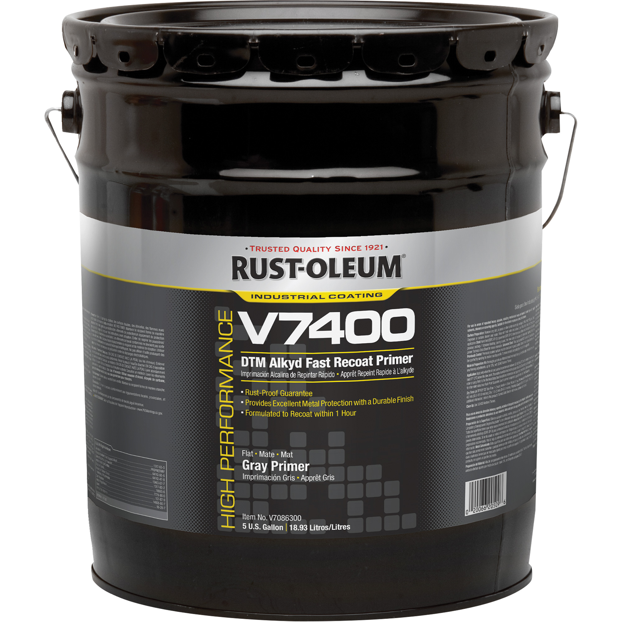 RustOleum V7086300 V7400 System 340 VOC Fast Recoat RustInhibitive