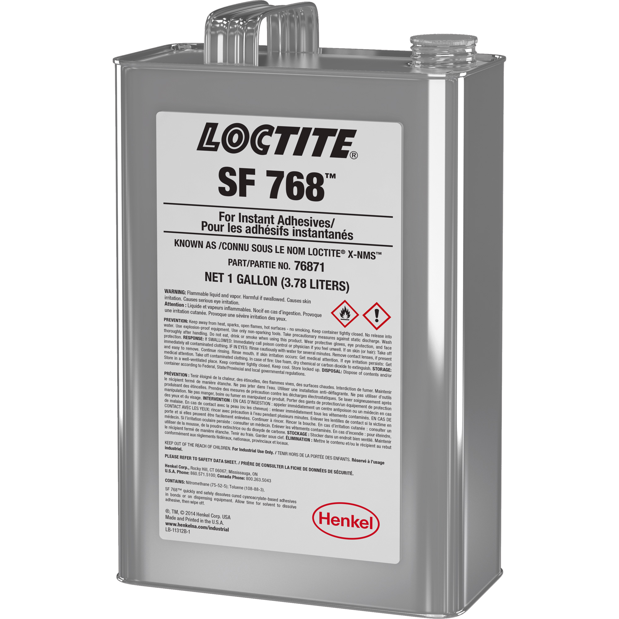 LOCTITE SF 768 Solvent, 1 gal., Can AH132 (135542) Shop Adhesive