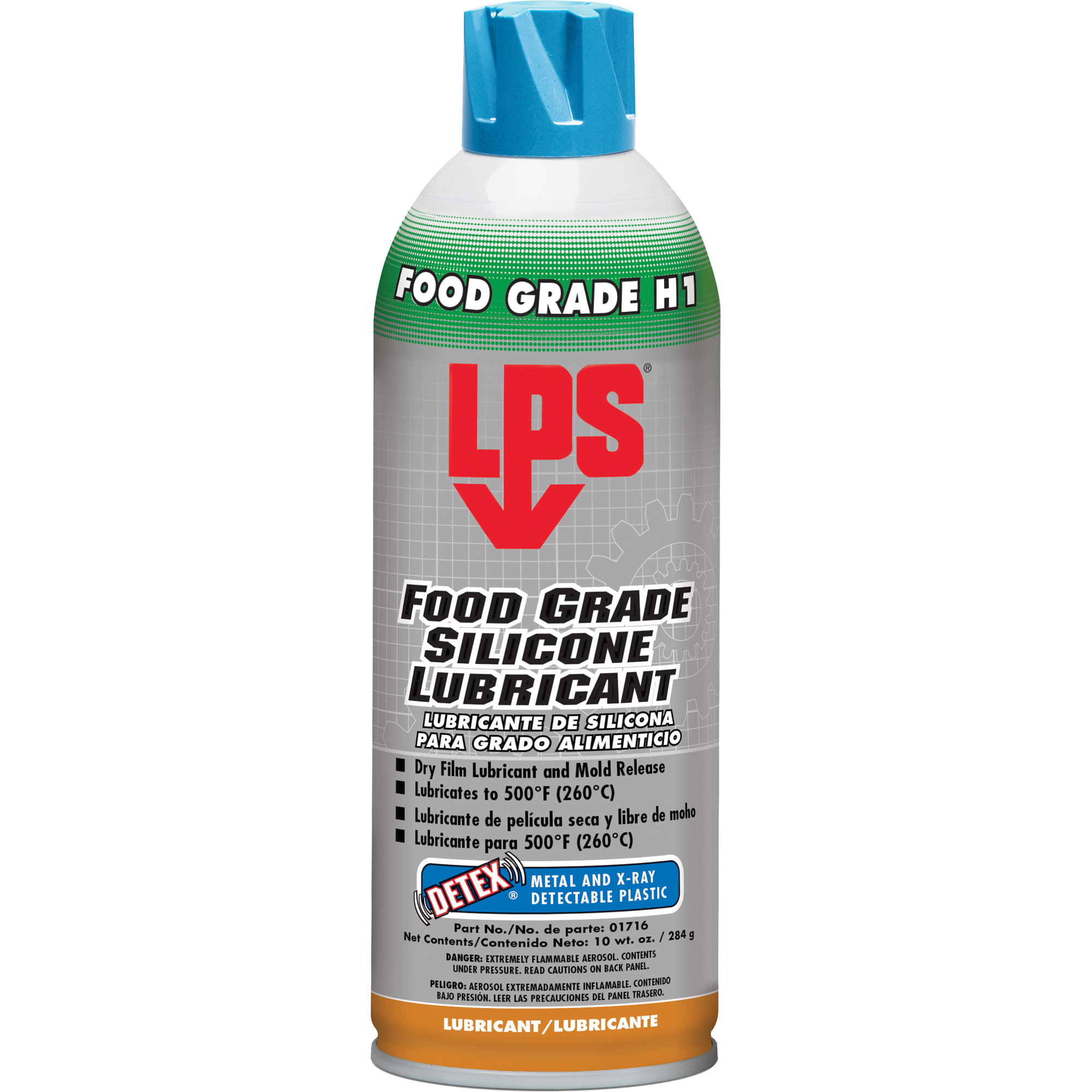 LPS Detex® Food Grade Silicone Lubricant, Aerosol Can AH211 (C01716